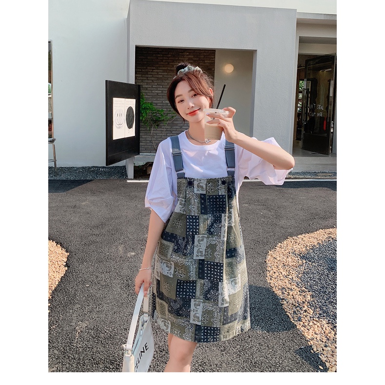 [Hàng Có Sẵn Giao Hàng Nhanh] Đầm Hai Mảnh Dáng Rộng Phong Cách Hàn Quốc Thiết Kế Mới Mùa Hè 2023