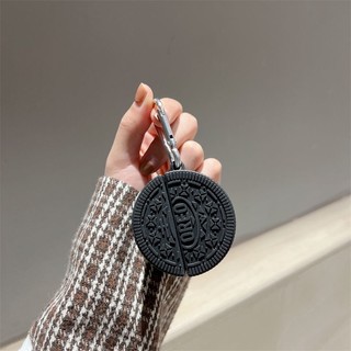 Vỏ bảo vệ hộp sạc tai nghe bluetooth không dây baseus wm01 wm01 bằng silicon hình bánh oreo dễ thương