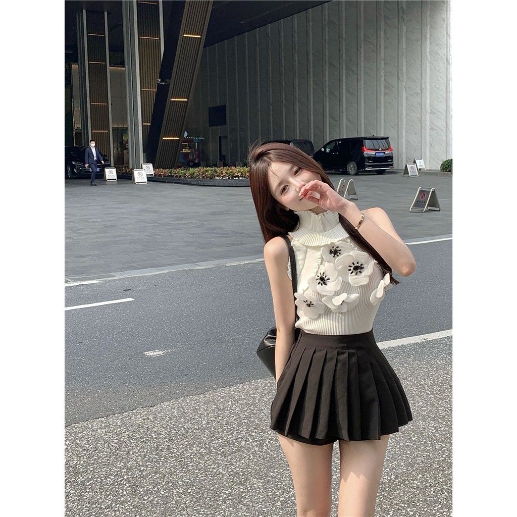 Set Áo Hai Dây / Váy Xếp Ly Ôm Dáng Mùa Hè Ngọt Ngào Cho Nữ [Hàng Có Sẵn Giao Hàng Nhanh]