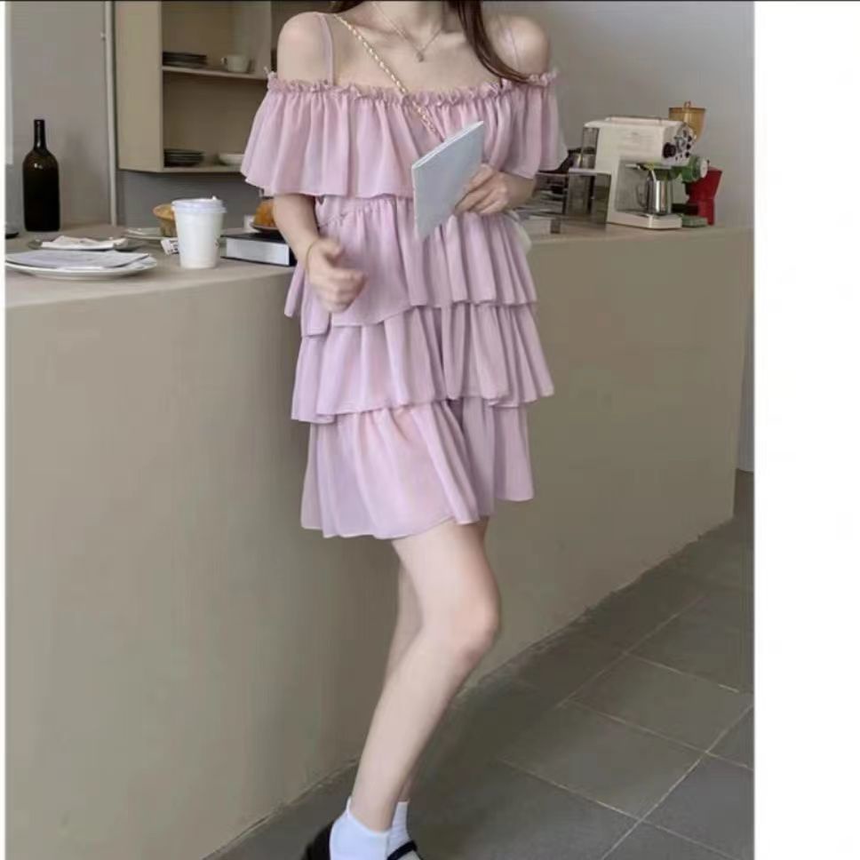 Đầm Hai Dây Dáng Rộng Phong Cách Mới Mùa Hè @ - Hàng Có Sẵn Giao Hàng Nhanh]