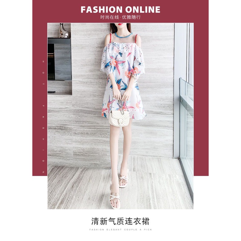 [Hàng Có Sẵn Giao Hàng Nhanh] Đầm Chiffon Xuân Hè Cao Cấp Họa Tiết Hoa Nhỏ Phong Cách Mới Cho Nữ