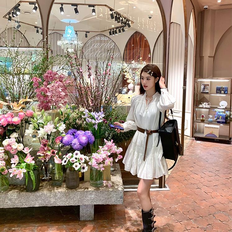 [Hàng Có Sẵn Giao Hàng Nhanh] Đầm Xếp Ly Cao Cấp Kiểu Pháp Thời Trang Xuân Hè 2023