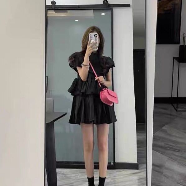 Đầm Trắng Mùa Hè 2023 Dáng Ngắn Tay Bèo Nhún Dễ Thương Phong Cách Pháp Cao Cấp Cho Nữ