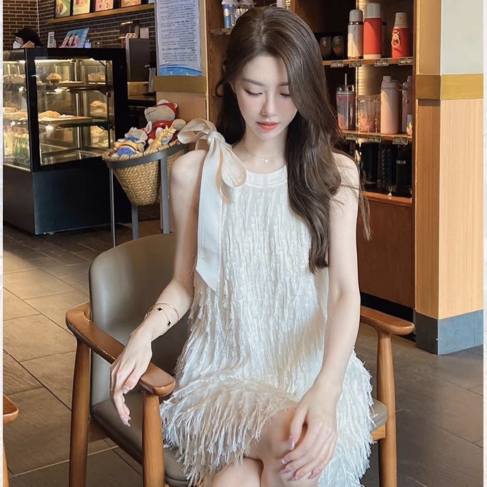 [Hàng Có Sẵn Giao Hàng Nhanh] Đầm Chiffon Dáng Chữ A Dáng Rộng Phong Cách Mới 2023 Hợp Thời Trang Xuân Hè Cho Nữ