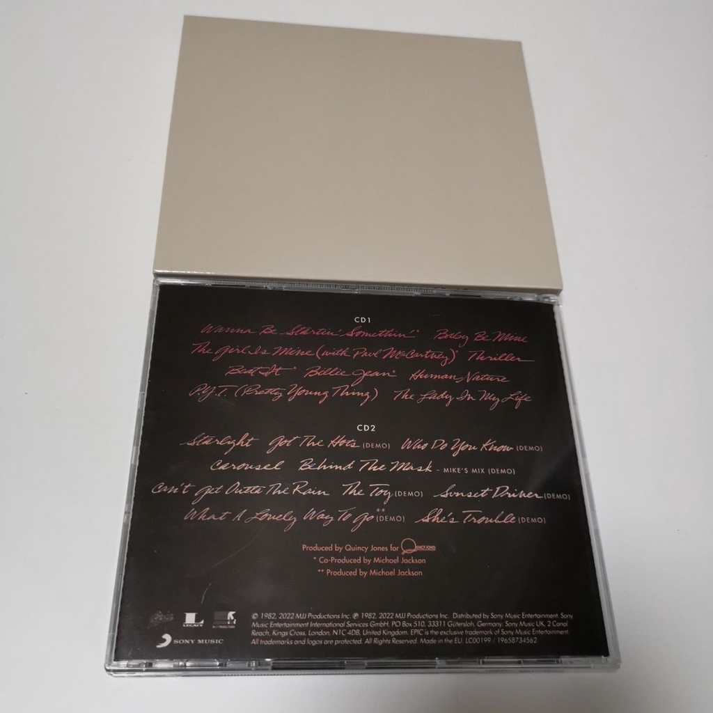 Bộ 2 Đĩa Cd album t0609 Kỉ Niệm 40 Năm Của michael jackson