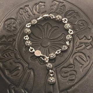 Chrome Hearts Vòng Tay Mạ Bạc 925 Hình Trái Tim Phong Cách Hip Hop