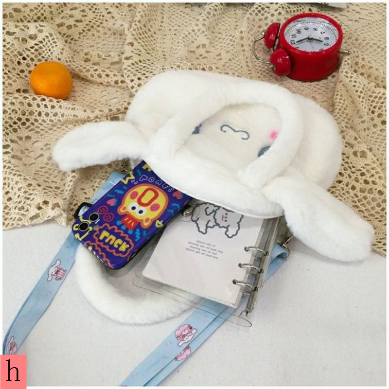 Túi Đeo Chéo Hình Chú Chó cinnamon Hoạt Hình Nhồi Bông Phong Cách lolita Nhật Bản Dễ Thương Cho Nữ