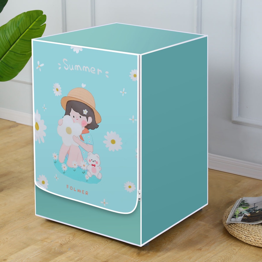 Haier Trống Mở Trước Máy Giặt Vỏ Máy Giặt Hoàn Toàn Tự Động Vỏ Vải Oxford Phủ Bạc Chống Nắng Chống B