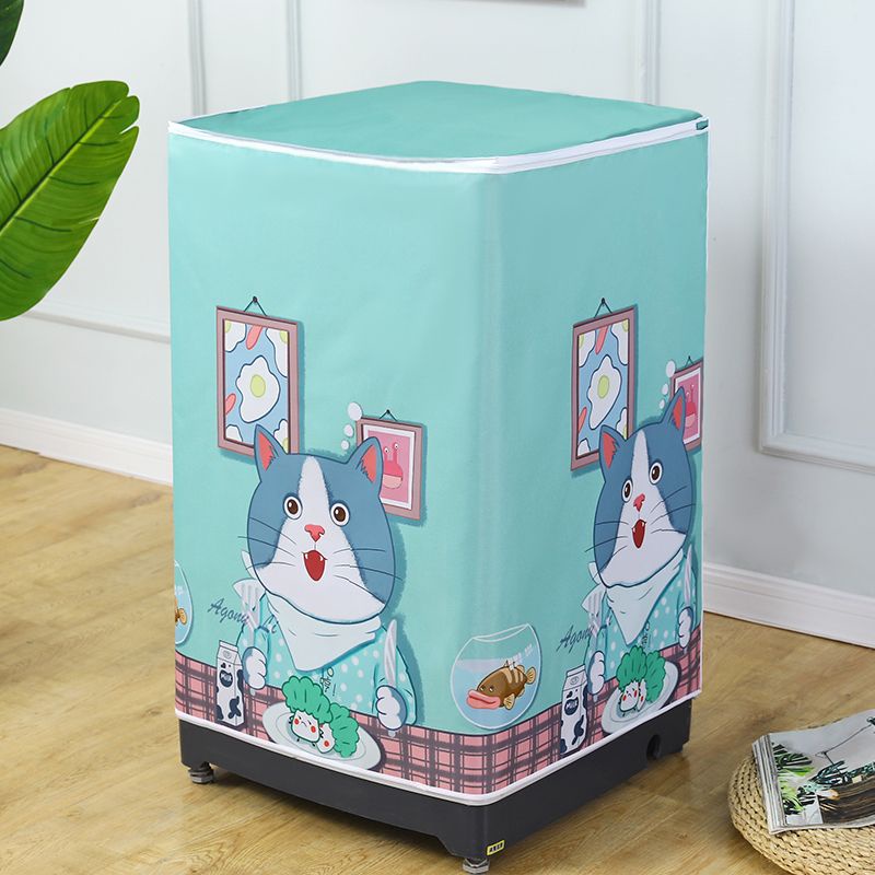 SANCHENG3CHLBY 57.5810kg Vỏ máy giặt trống Vỏ bảo vệ bằng vải Oxford phủ bạc Trang trí cuộc sống gia