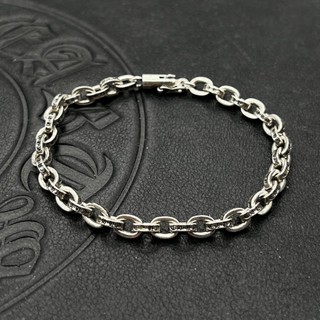 Chrome Hearts  Vòng Tay Bạc 925 Khắc Chữ Phong Cách retro