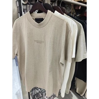 * * * * Áo Thun Cotton Tay Ngắn Cổ Tròn In Chữ Realhooting * * * Hàng Có Sẵn FEAR OF GOD Essentials