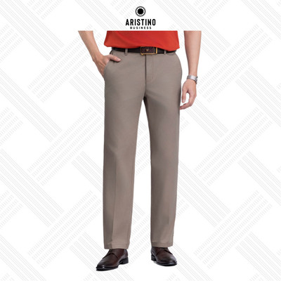 Quần kaki Nam Aristino Business 100% Cotton thoáng khí thấm mồ hôi vượt trội dáng fiero 1KK00803