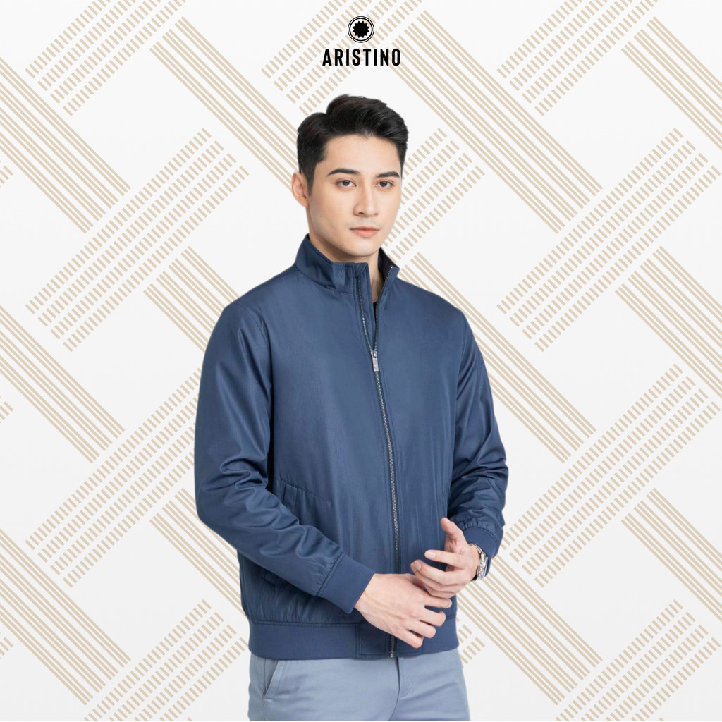  Áo khoác gió nam 2 lớp ARISTINO trượt nước dáng regular fit thiết kế nam tính trẻ trung AJK054W3 
