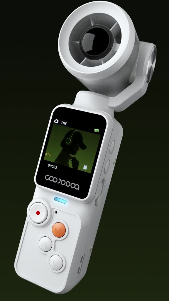 Quạt máy ảnh cầm tay GOOJODOQ GFS025, 100 cài đặt tốc độ quạt, tích hợp ảnh / video, hệ thống độc lập kép, chia sẻ dữ liệu liền mạch, khe cắm thẻ SD. | BigBuy360 - bigbuy360.vn