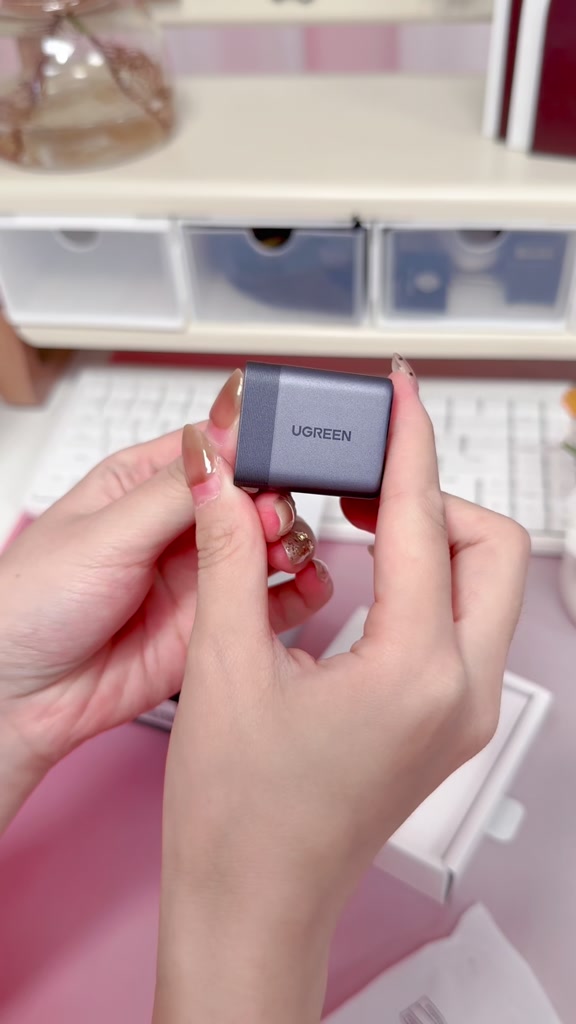 Bộ sạc nhanh UGREEN 45W Ultra-Mini Nexode Air GaN Bộ sạc tường USB-C, màu xám nhẹ gọn với cổng USB-C Tương thích cho iPhone 17 16 Pro Max Samsung S26 S25 S24 S23 Ultra | BigBuy360 - bigbuy360.vn
