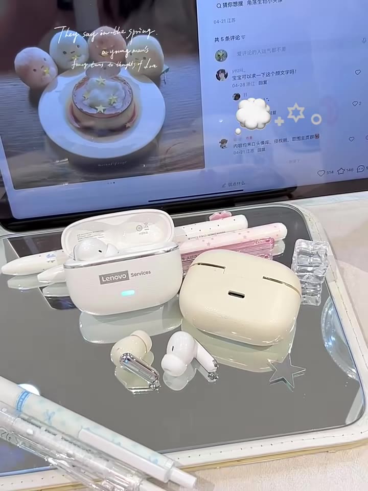 Tai nghe chơi game Lenovo LE208 AI Tai nghe Bluetooth Chất lượng âm thanh HIFI 36 giờ AI Dịch thời gian thực IPX5 Bluetooth chống nước 6.0 | BigBuy360 - bigbuy360.vn