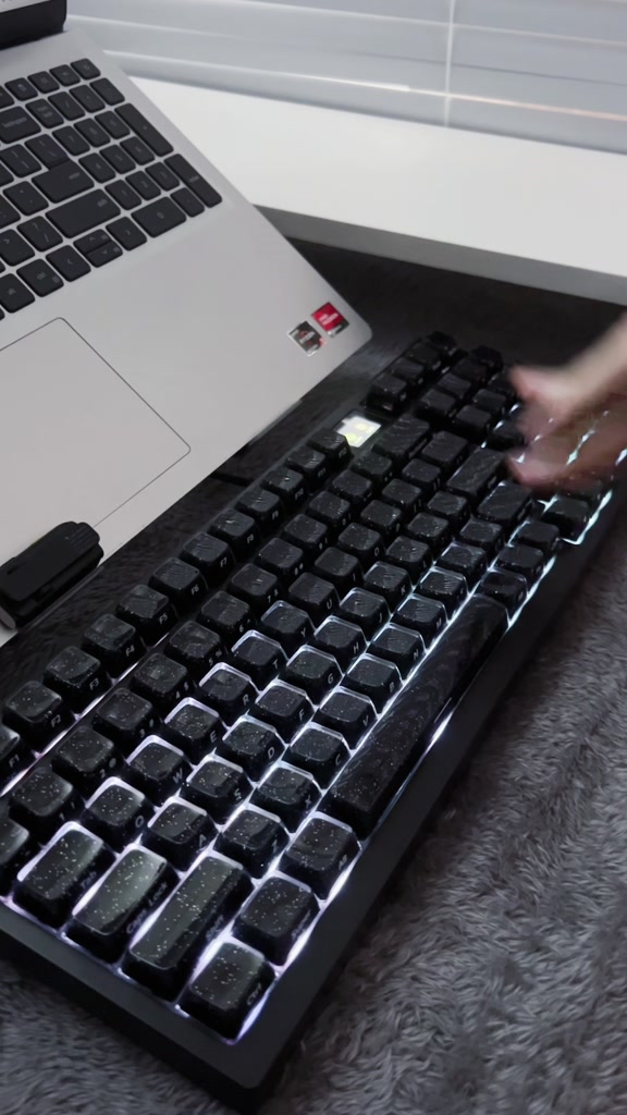 120 Phím Đầy Sao Pha Lê Đen Jelly PBT Keycap Double Shot PC Keycaps Cho Bàn Phím Cơ | BigBuy360 - bigbuy360.vn