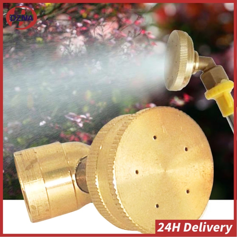 【DZNA】Adjustable 5 Hole Brass Sprayer Nozzle For M14 Atomizing Spray Fitting Hose Fitting