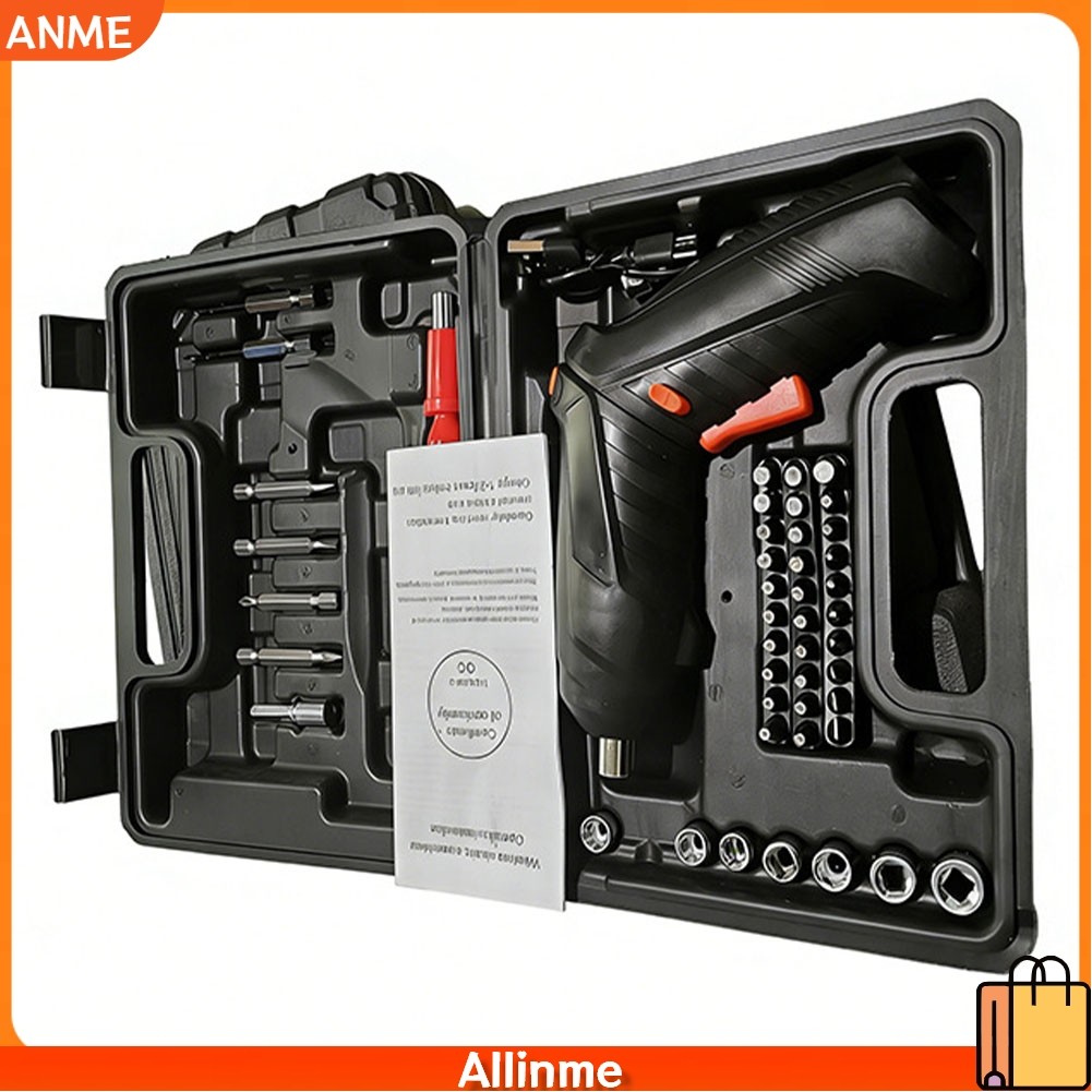 【ANME】Foldable Screwdriver 3V Lithium Motor Soft-grip Handle 90min Fast Charge
