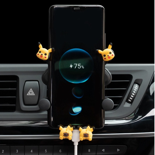 Giá đỡ điện thoại Hình ảnh hoạt hình dễ thương Chống rung Kẹp thông gió Điện thoại di động Gắn bằng chứng tiếng ồn