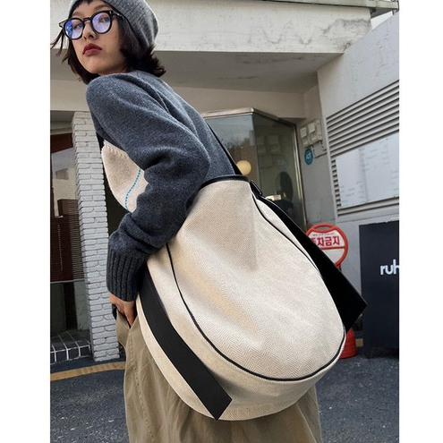 Túi Xách Vải Canvas Cỡ Lớn 40 * 30cm Phong Cách Nhật Bản