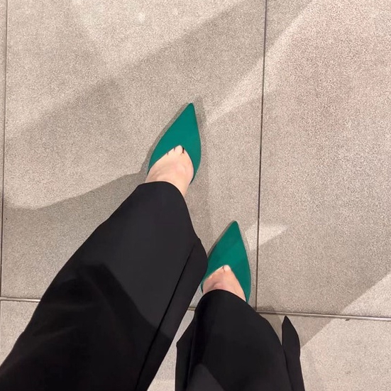 Giày Cao Gót Mũi Nhọn Thời Trang Dành Cho Nữ / Size 35-39