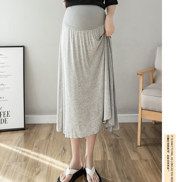 Chân Váy Lửng Eo Cao Thời Trang Cho Phụ Nữ Mang Thai