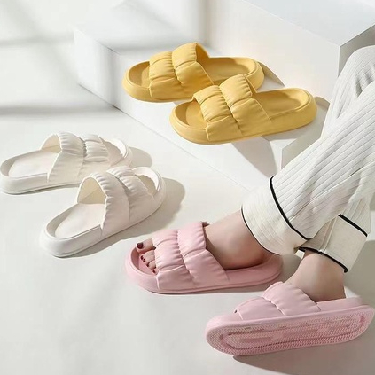 Dép Đi Trong Nhà Tắm Bằng EVA Xếp Ly Chống Mùi Chống Trượt Không Gây Tiếng Ồn Dành Cho Cặp Đôi Nam Nữ Mới