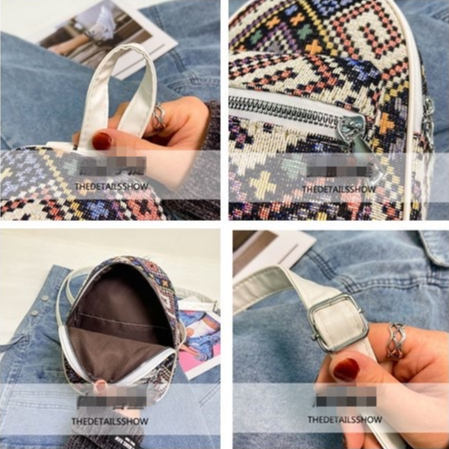 Túi Đeo Vai Thêu Họa Tiết Phong Cách Dân Tộc Độc Đáo Thời Trang Cho Nữ