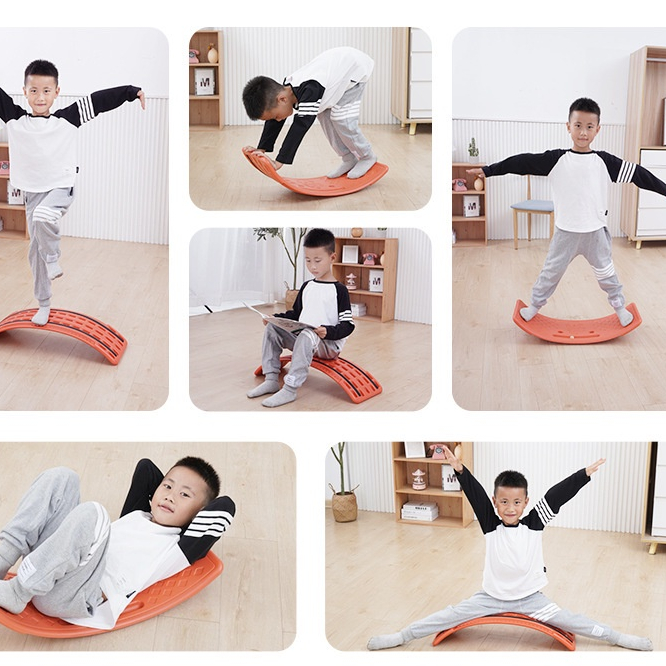 Ván thăng bằng, Ván bập bênh, Bảng cân bằng bập bênh nhựa cho trẻ mới biết đi Thanh thiếu niên đào tạo thăng Cxmin09