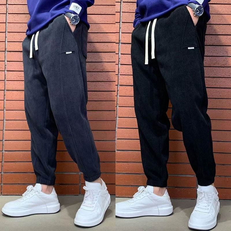 Quần Dài Thể Thao Màu Trơn Dây Rút Thời Trang Hàn Quốc Cho Nam