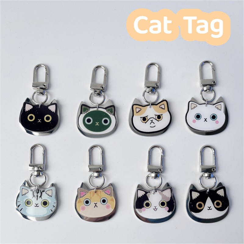 Thẻ Tên Đeo Cổ Cho Thú Cưng Hình Tròn 3cm 3cm Bằng Acrylic