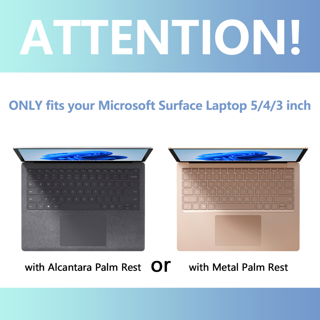 Ốp Bảo Vệ Máy Tính Bảng Cứng Trong Suốt Cho Microsoft Surface Laptop 5 4 3 13.5 / 15inch Go 2 / 1 12.4inch 2022 2021 2020 2019