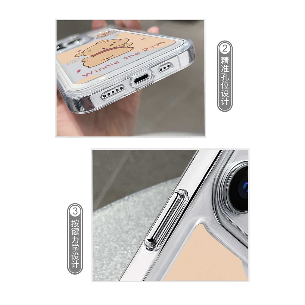 Ốp Điện Thoại Mềm In Hình Gấu Pooh Cho Samsung Galaxy S22 Ultra S21 Plus S20 FE S21 FE S10 Note 20 Ultra 10 Plus