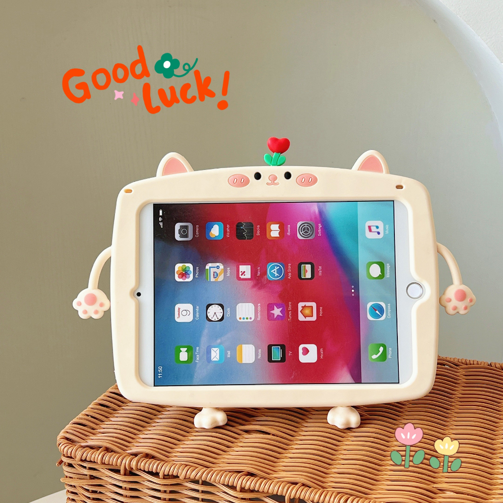 Ốp Bảo Vệ Máy Tính Bảng Bằng Silicon Phối Nhựa Cứng Chống Sốc Cho iPad 10th / 9th / 8th / 7th Generation 10.2 inch / Air 4 Air / Mini 6 / Pro 11