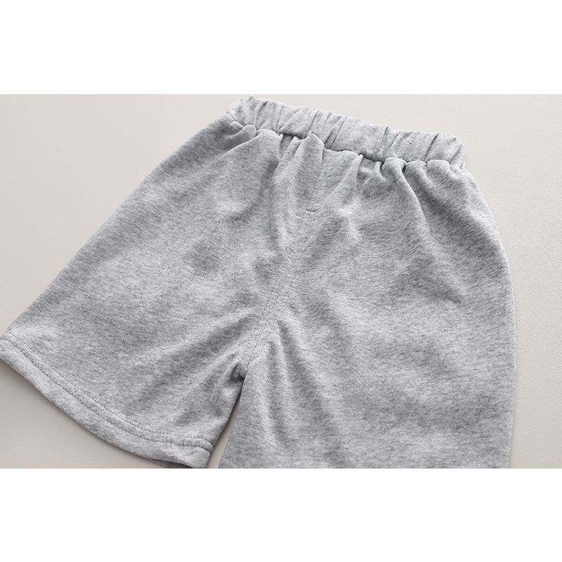 Set Áo Thun Tay Ngắn Cổ Tròn In Hình Đại Bàng Hoạt Hình + Quần Short Cotton Thời Trang Mùa Hè Cho Bé Kích Thước 80-120cm
