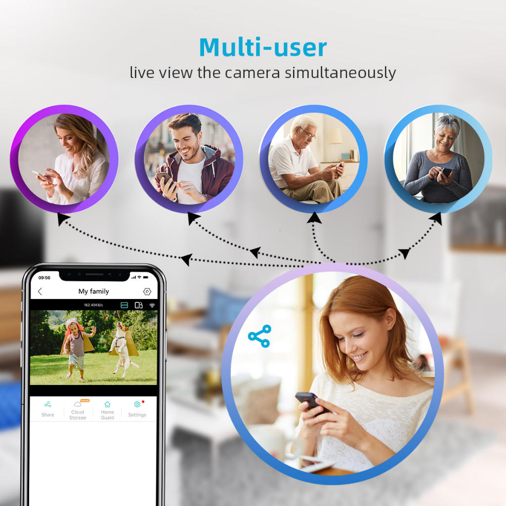 LLSEE APP icsee Dual Lens HD 8MP 4K Camera quan sát ngoài trời không dây Wi-Fi Camera thu phóng quang học 8X Camera an ninh Tầm nhìn ban đêm đầy màu sắc Không thấm nước Giao tiếp hai chiều