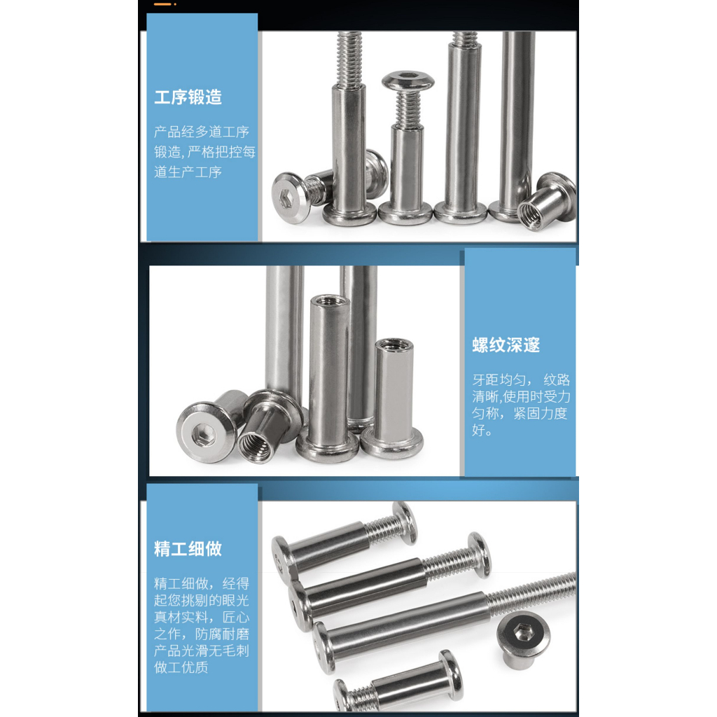 Ốc Vít Lục Giác Bằng Inox 304 m3 m4 Chuyên Dụng