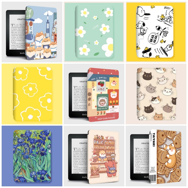Dễ Thương Bao Da Máy Đọc Sách Điện Tử Thông Minh Bảo Vệ Toàn Diện Cho Amazon kindle 2022 11th 2021 paperwhite 5 / 4 / 3 / 2 / 1 2019 10th Ốp
