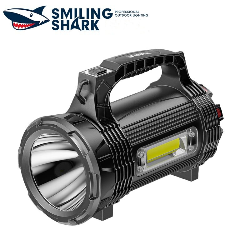 Đèn pin Smiling Shark 887 siêu sáng chống cháy nổ sạc USB không thấm nước sử dụng ngoài trời/ sửa xe/ khẩn cấp/ làm việc