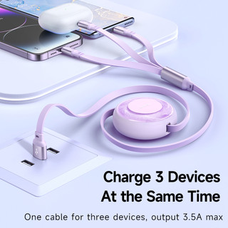 Dây Cáp Sạc Mcdodo 3 Trong 1 USB Sang Type C iP Micro USB 3.5A CA-357