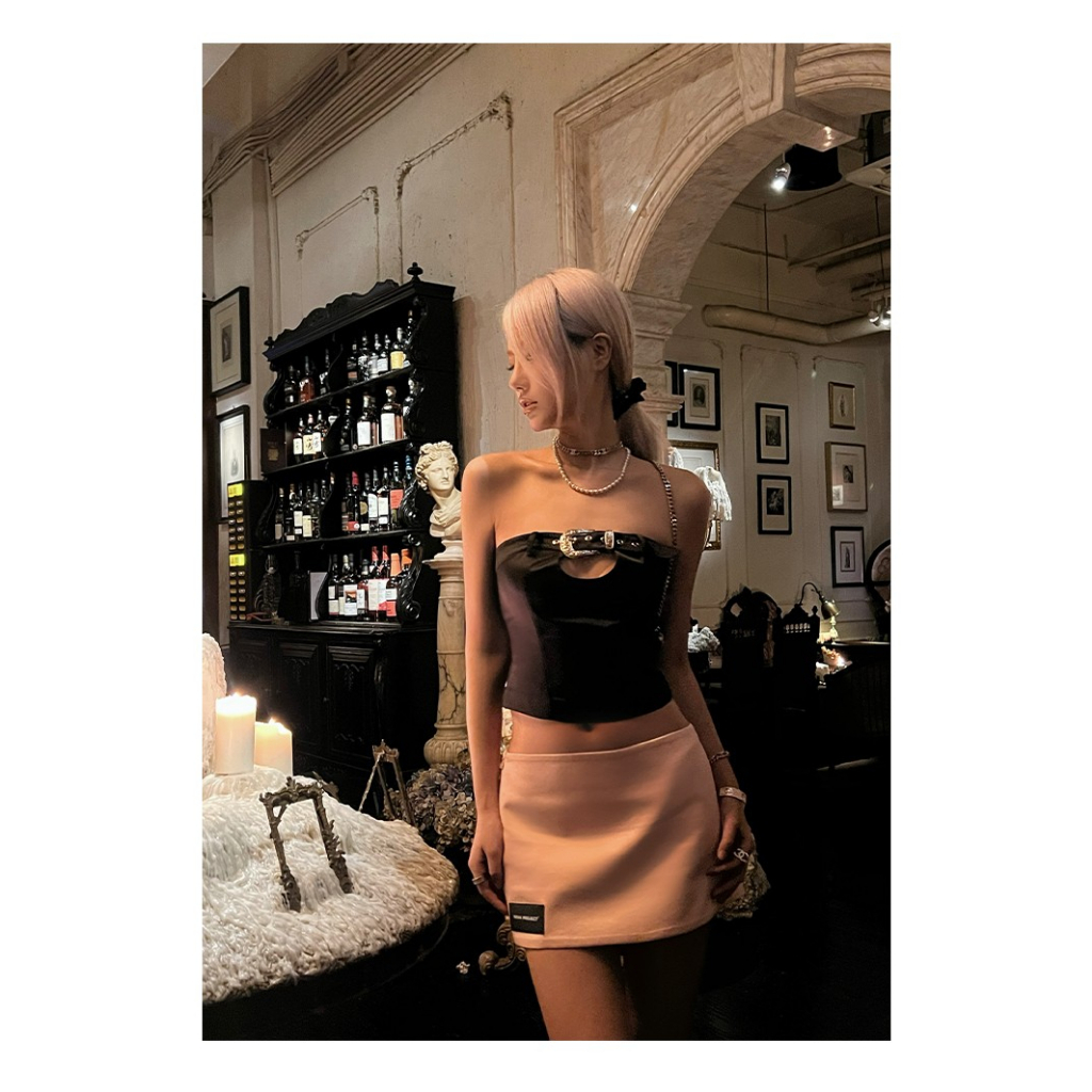 Áo Ống Rỗng Một Bên Vai Tạo Dáng Eo Hẹp Quyến Rũ Cho Nữ