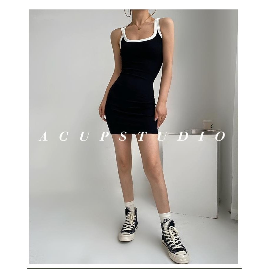 Đầm Thể Thao Hai Dây Quyến Rũ Thời Trang Theo Phong Cách Mỹ