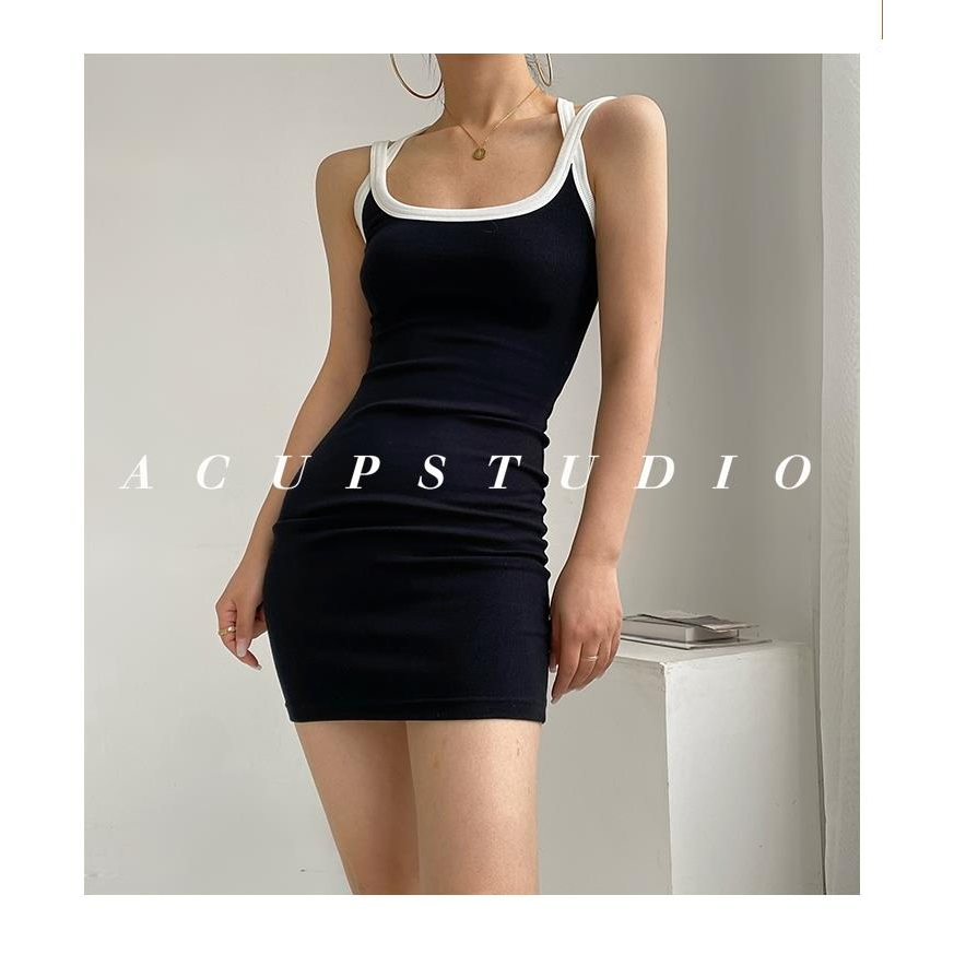 Đầm Thể Thao Hai Dây Quyến Rũ Thời Trang Theo Phong Cách Mỹ