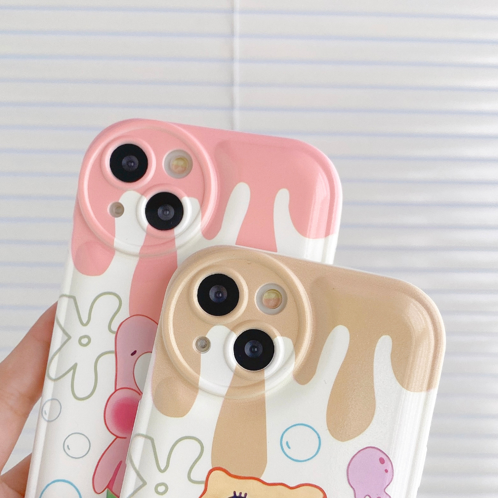 Ốp Lưng Chống Sốc Hình Spongebob Và Patrick Cho iPhone 14 / 13 / 12 / 11 / XS / 8P / 7 / 6P
