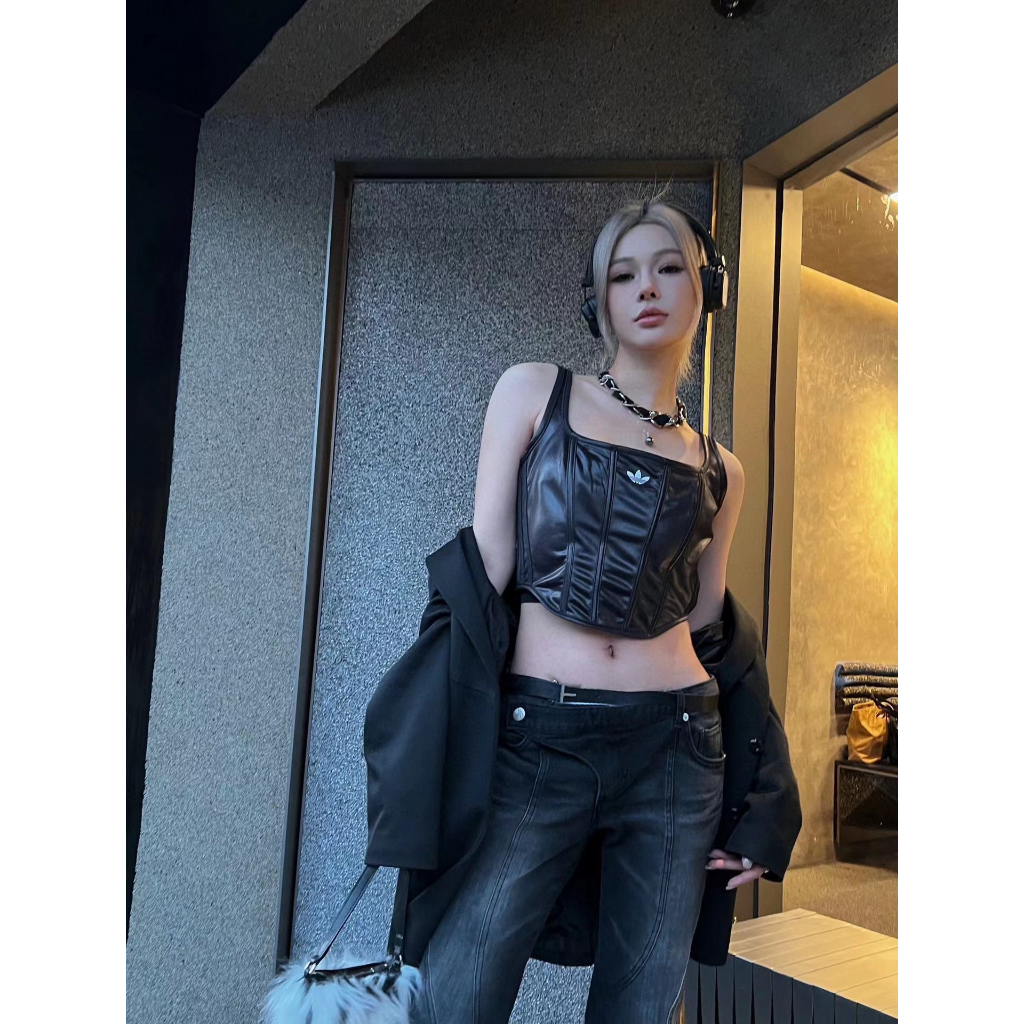 Áo Vest Da Xương Cá Adidas