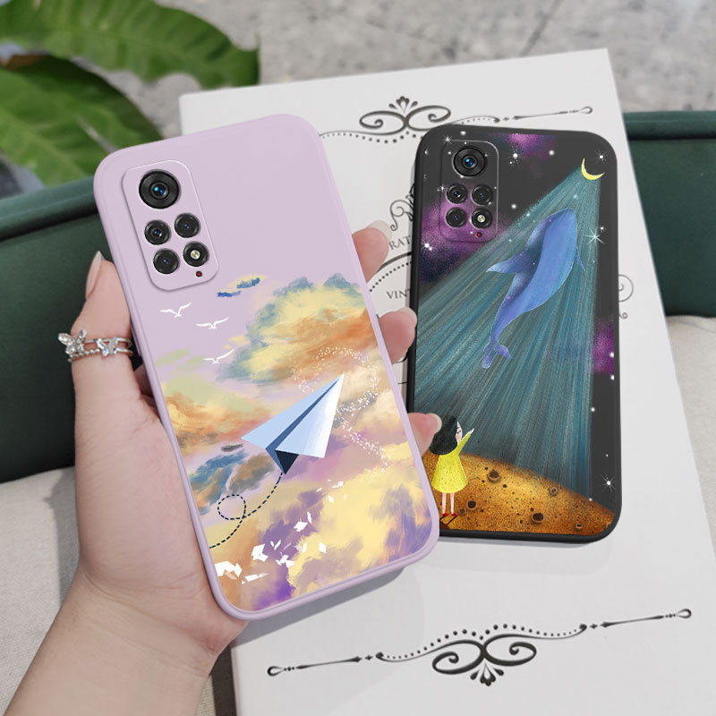 Ốp Điện Thoại Hình Máy Bay Giấy Cho Xiaomi Redmi Note 12S 12 Pro PLus 4G 5G Pro