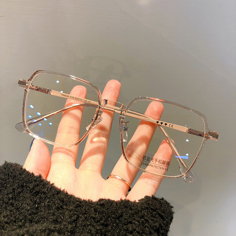 Mắt Kính Gọng Siêu Nhẹ Chống Ánh Sáng Xanh Thời Trang Hàn Quốc Cho Nam Nữ