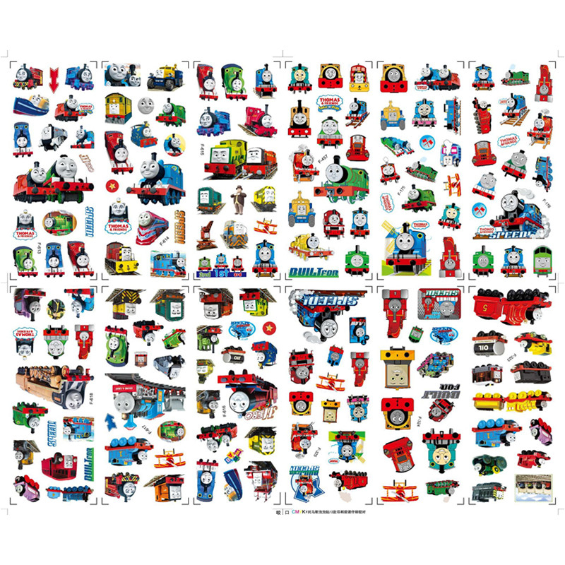 Set 12 Tấm Sticker Dán Trang Trí In Hình Thomas And His Friends