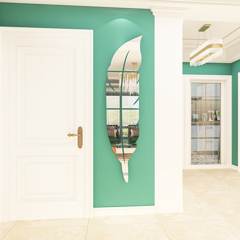 Tranh mica sáng tạo kích thước lớn lông dán tường đơn giản gương acrylic dán tường phòng khách phòng ăn trang trí nhà cửa dán tường